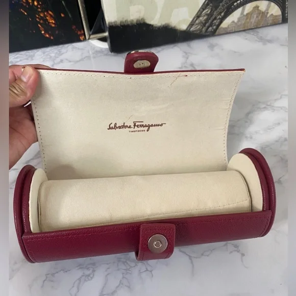 Authentic Feragamo Bangle Bracelet & Watch case